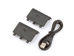 2 Paquetes De Baterías Recargables De 2400 Mah Y Cable Usb Para Controlador De Mango Xbox One