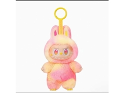 Peluche Labubu de tercera generación, muñeco giratorio de vinilo, llavero, caja de 18 cm