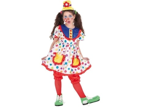 Disfraz de Niña DISFRAZZES Payasa Tina (Talla: 10 a 12 años)