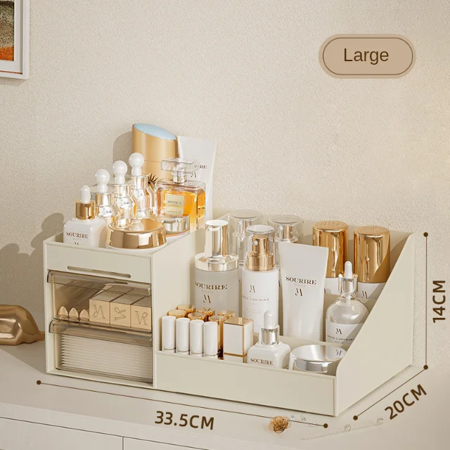 (l) Caja De Almacenamiento De Cosméticos, Estante De Almacenamiento De Escritorio, Caja De Almacenamiento De Dormitorio