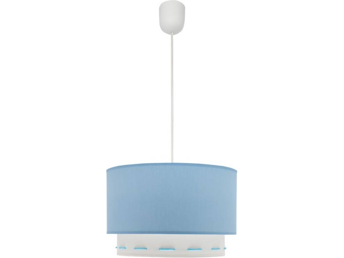 Lámpara de Techo FABRILAMP Trazos (Azul Claro - E27 - Máx. 60W - Tela)