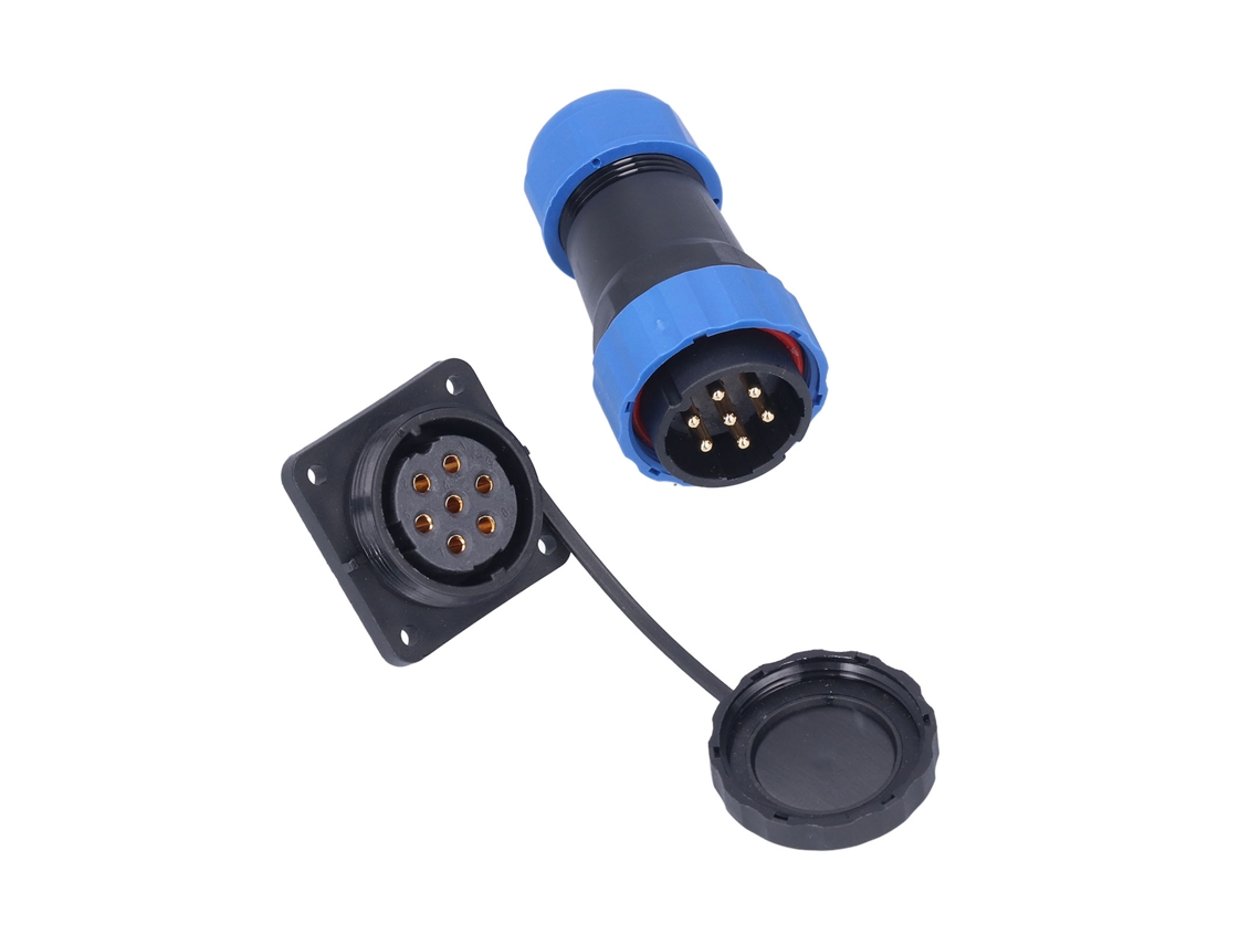 Conector De Alimentación Aérea Cuadrado E Impermeable Con 4 Orificios, 380 V 25 A, Pin Sp287
