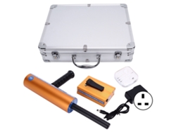 Detector de metales portátil profesional AKS, sensible a 100 240 V, Reino Unido
