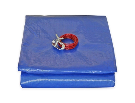 Lona para Piscina redonda diam. 3,60 m para piscina de diámetro 3 m - TECPLAST 155PI - Lona con Red de drenaje