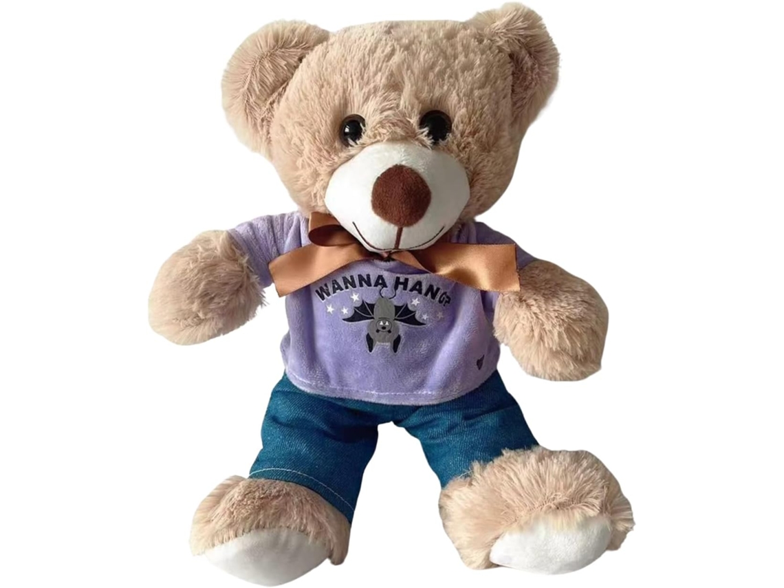 Osito de peluche decorativo para el hogar con camiseta, juguete de peluche decorativo para niñas, Vayotoy
