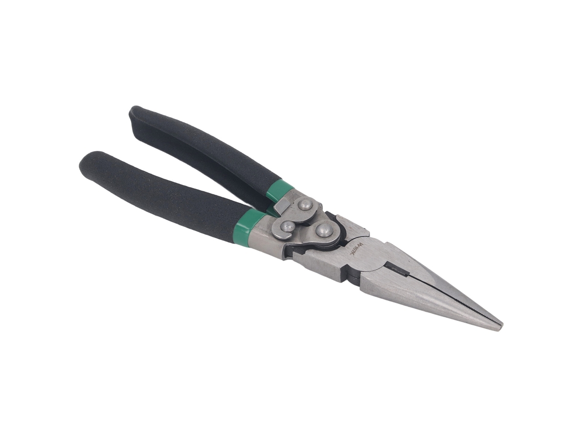 Alicates De Punta Fina Crv De 8 Pulgadas Con Mango Antiderrame Para Joyería Y Proyectos Artísticos.