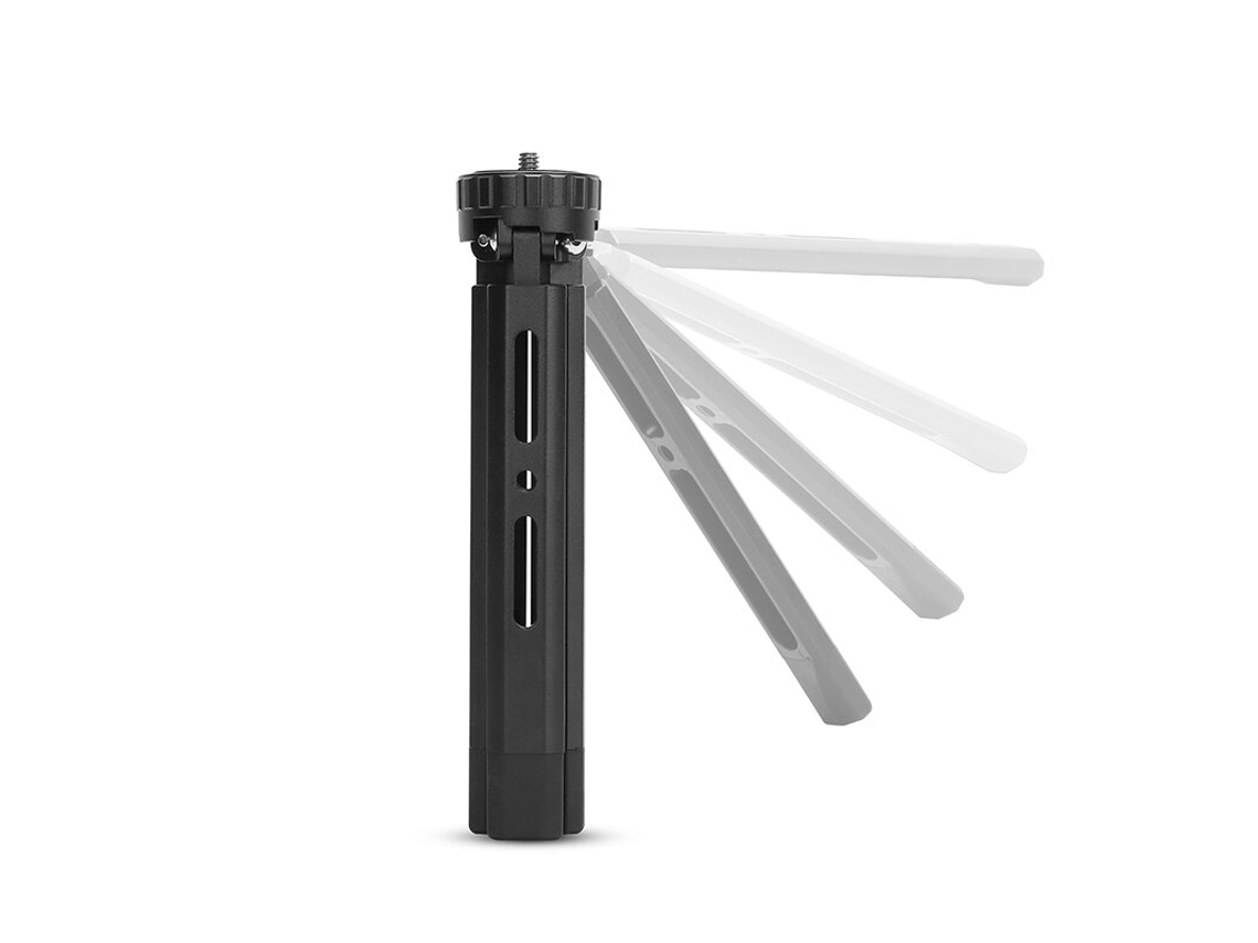 Mini Trípode Metálico Con Cuatro Alturas Ajustables, Soporte Portátil Para Teléfono, Cámara, Vlog Y Transmisión.