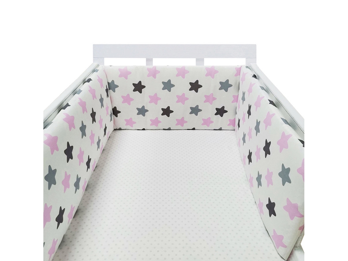 Protector de cuna para bebé, barrera de algodón para recién nacidos, litera trenzada, cuna para bebé