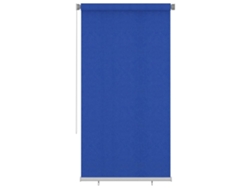 Persiana enrollable VIDAXL Azul Polietileno (120 x 230 cm)