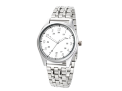 Reloj De Moda Casual Simple Para Hombres Correa De Acero Regalo (dial Blanco)