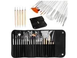 Rebe-set de lápices para decoración de uñas con pinceles, kit de herramientas para decoración de uñas DIY
