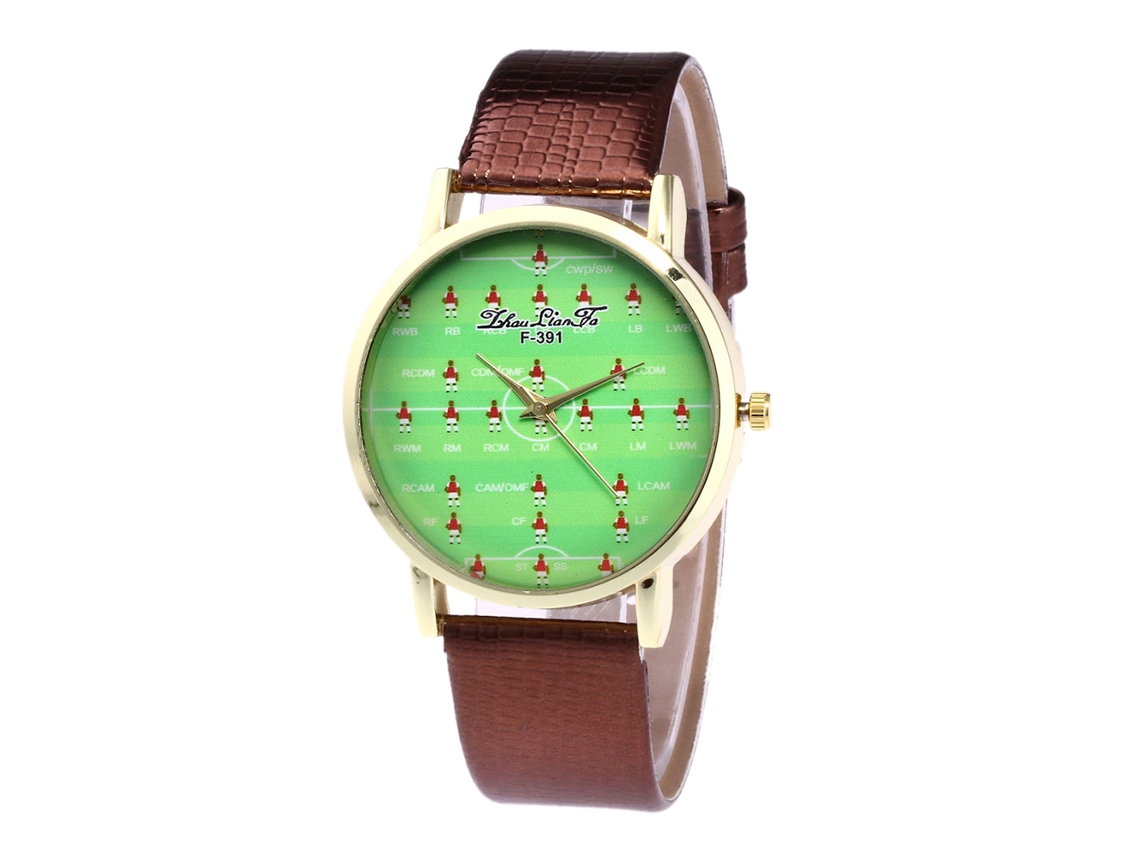 Reloj De Pulsera De Cuarzo Con Correa De Pu Deportivo Zhoulianfa (café)