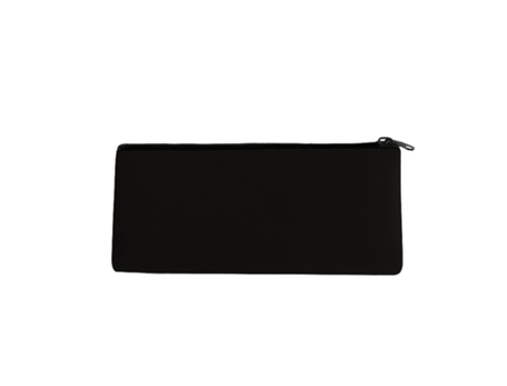 Estuche portátil para lápices con cremallera Negro