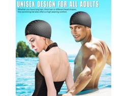 2026altiro-gorro De Natación De Silicona, Antideslizante, Unisex, Apto Para Cabello Largo Y Corto.