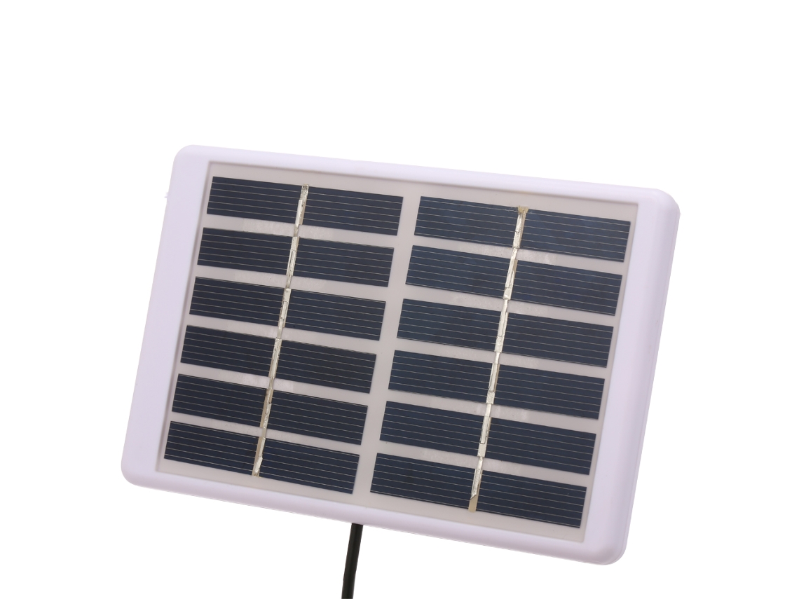 Cargador solar de 1,2 W y 6 V con salida de CC, panel policristalino para iluminación de jardín y bomba de emergencia (sin marca).