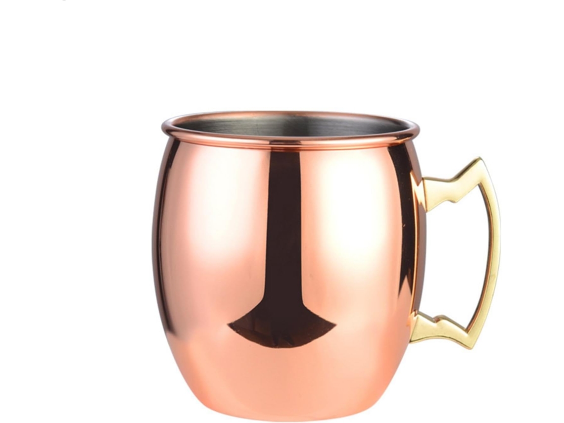 Copo Mule Em Aço Inoxidável - Copo Para Coquetel Moscow Mule - 530 Ml -