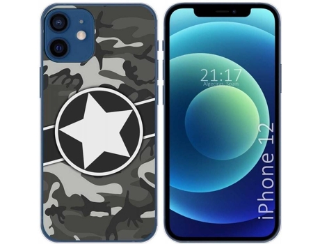 Carcasa iPhone 12 / 12 Pro (6.1) TUMUNDOSMARTPHONE Camuflaje 02 Multicolor
