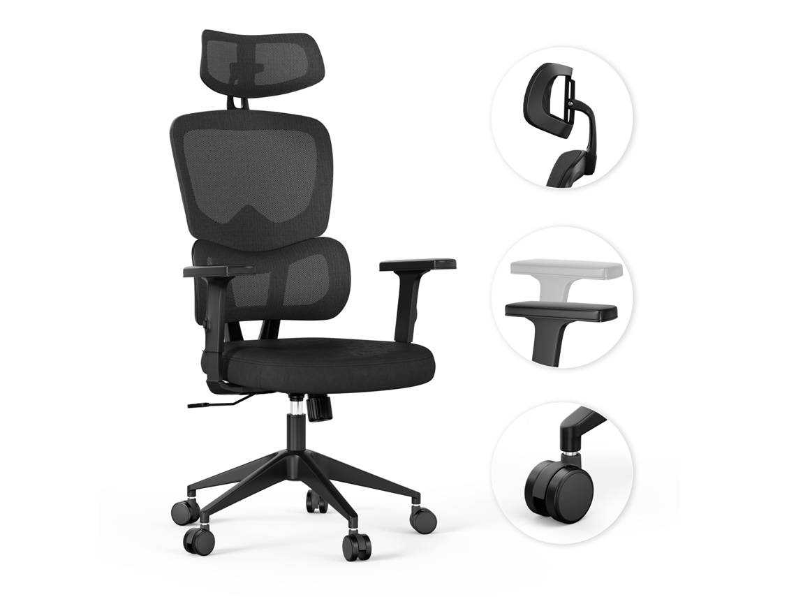 SENSE7 Veno Silla de Oficina Negro