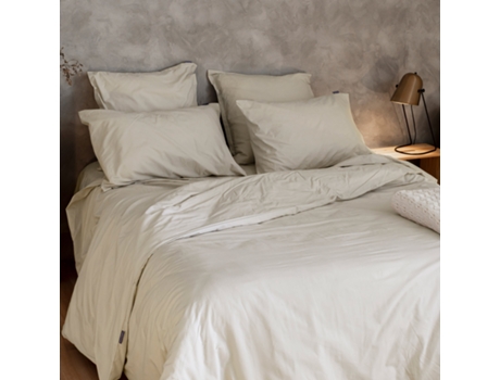 Funda de Edredón HAPPYFRIDAY Basic (220 x 220 cm - Algodón - Beige)