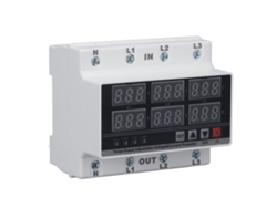 2026velora - Protector de sobrecarga y baja tensión 63A 3 fases 4 Hilos Reinicio automático AC230V Ajustable
