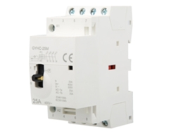 Contactor De Ca Residencial 4p 25a 220v 50hz Para Riel Din Con Interruptor De Control Manual