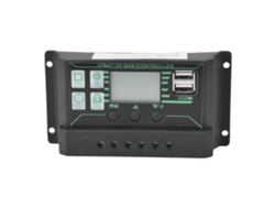 Controlador Solar Mppt Pwm Con Pantalla Lcd Ajustable, 10 A, 2 Puertos Usb, Carga/descarga De Paneles Fotovoltaicos.