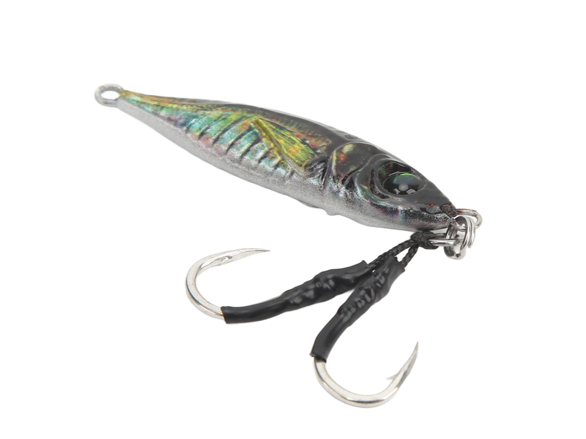 Señuelo De Pesca Con Anzuelo, Señuelo Metálico Simulado 3d Para Pesca En Agua Salada, 28 G, Tipo 1