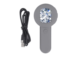 Microscopio digital USB con luz LED y pantalla IPS de 2 pulgadas para inspección.
