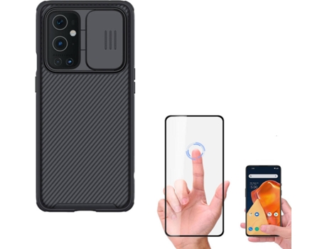 Kit Protector OnePlus 9 Funda Nillkin Camshield Negro