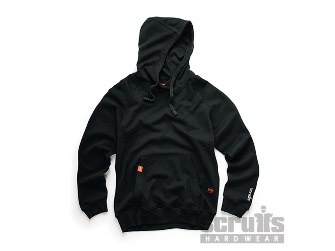 SCRUFFS T55406 Sudadera con capucha Eco Worker, color negro