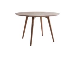 Mesa de Comedor Diseño Redondo Nogal D120 Livia MILIBOO