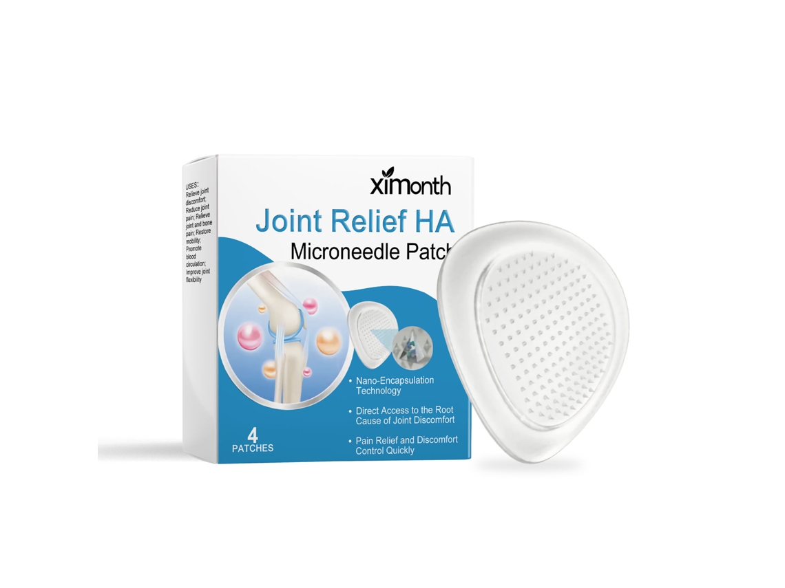 Parche de microagujas para el alivio rápido del dolor articular.