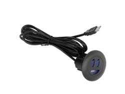 Enchufe De Carga Usb De 5 V Con Cable De 2,5 M Para Sofá, Sillón Y Cama Con Retroiluminación Led Y Protección.
