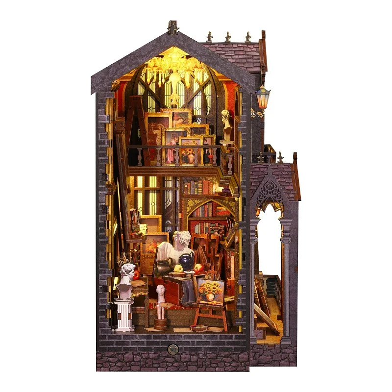 Rincón De Lectura De Quirky Art Studio: Casa De Muñecas Creativa De Madera 3d Para Armar Uno Mismo