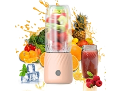 Exprimidor de frutas pequeño recargable multifuncional portátil Facpoet de 350 ml
