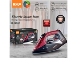 Planchadora portátil Mdug de estándar europeo, plancha de vapor en seco y húmedo, 3000 W (roja)