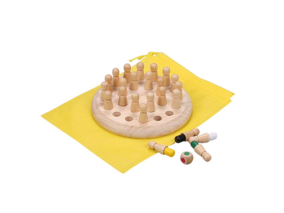 Juego De Ajedrez De Memoria De Madera Para Niños - Juguete Cognitivo Educativo Para Familias