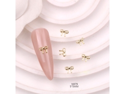 (10 piezas) Joyas de lujo en aleación de metal con diamantes de imitación, estilo japonés 3D, para decoración de joyas DIY.