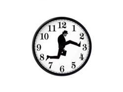 2026-reloj De Pared Con Paso Tonto Inspirado En Monty Python Silencioso Creativo Arte Para Hogar Negro Y Blanco Negro