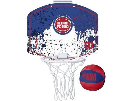 Canasta de Baloncesto WILSON Mini NBA Detroit Pistons Azul (Única)