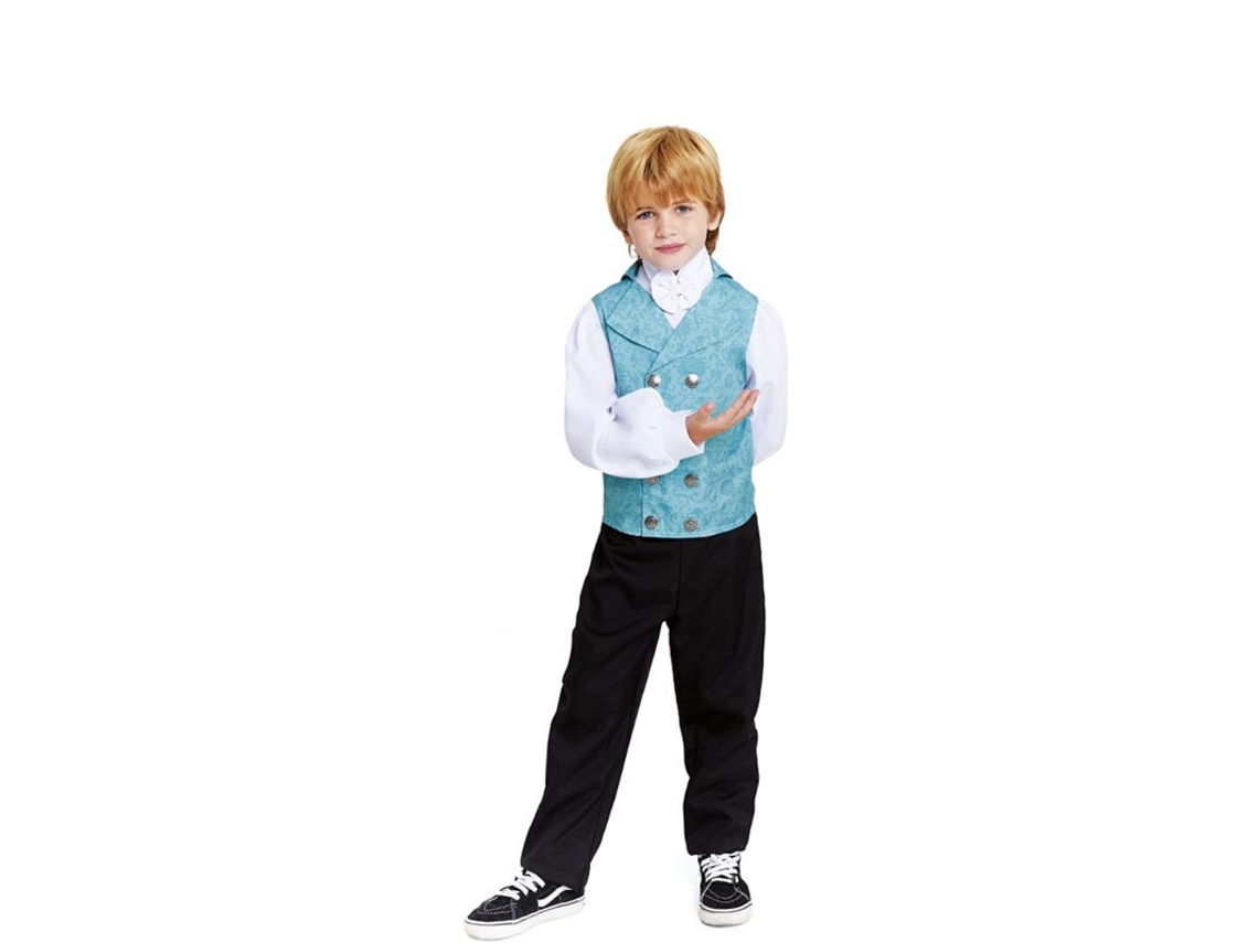 Disfraz de Lord Inglés elegante azul para niño
