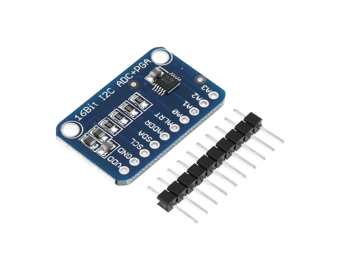 Módulo convertidor analógico-digital I2C de 16 bits para placa de desarrollo ADC