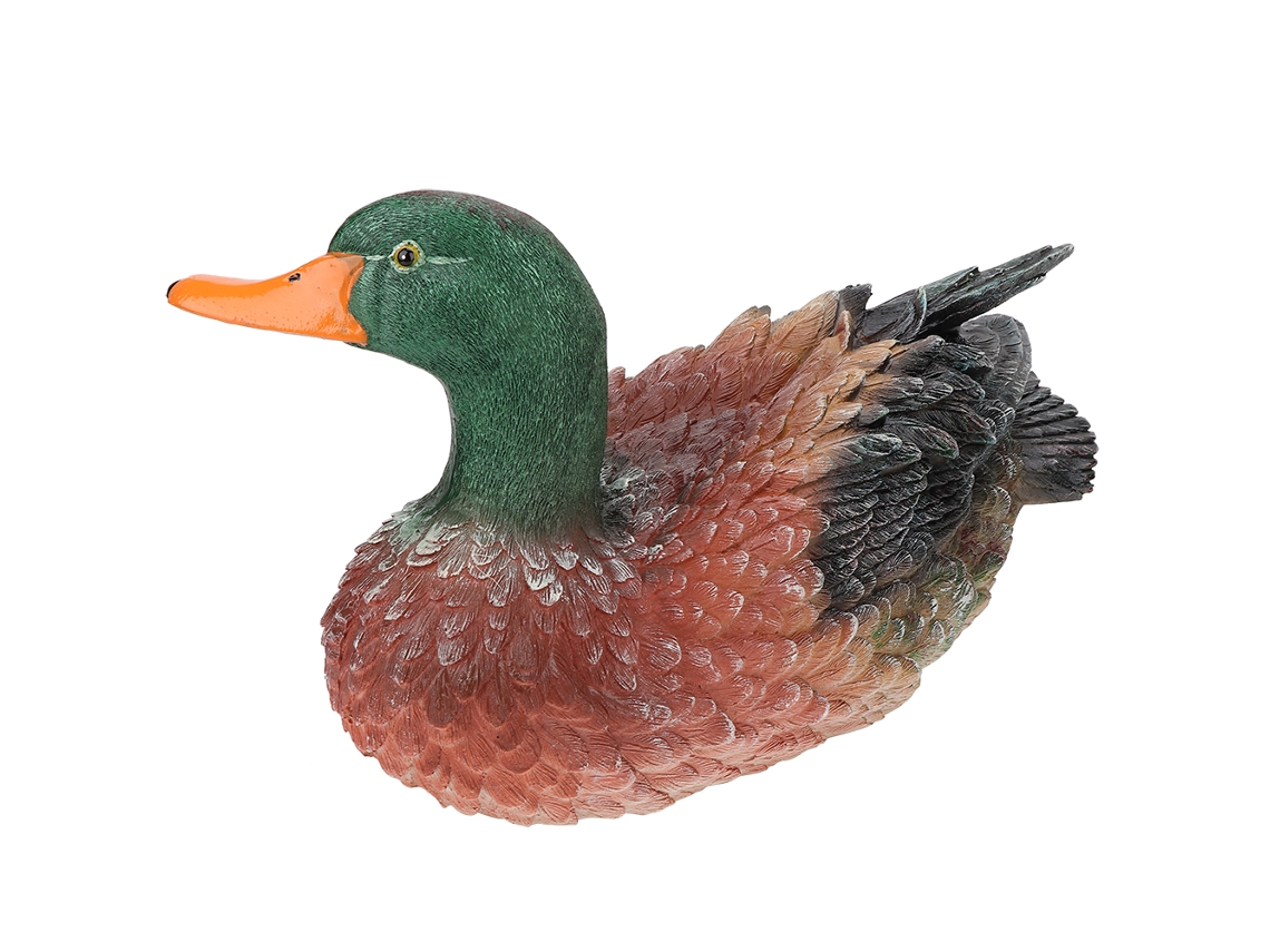 Estatua de pato con marco de animal de simulación para decoración de jardín