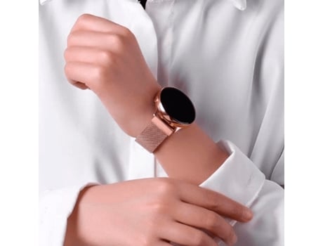 Pulsera Milanese Com Fecho Magnético GIFT4ME para Garmin Approach S12 - 2022 Edition - Ouro