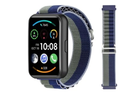 Correa Alpine G-Hook Ajustable Huawei Watch Fit 2 Verde y Azul