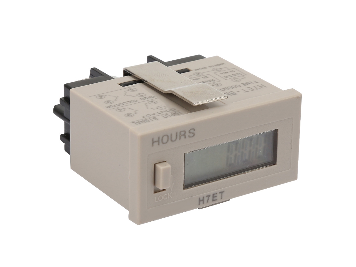 Medidor Eléctrico Digital Sin Voltaje, Totalizador Con Pantalla Lcd De 6 Dígitos, 0.00 Minutos.