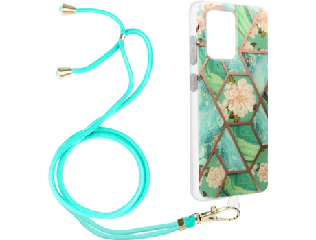 Funda Samsung Galaxy S20 Ultra AVIZAR Geométrico con Correa (Azul)
