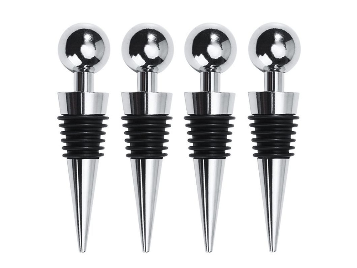 4 Tornillos Para Botellas De Vino, Conservador De Vino Y Sellador De Cerveza.