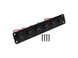 Panel De Interruptores Basculantes Impermeables Marinos De 6 Pulgadas, Para Coche O Autocaravana.