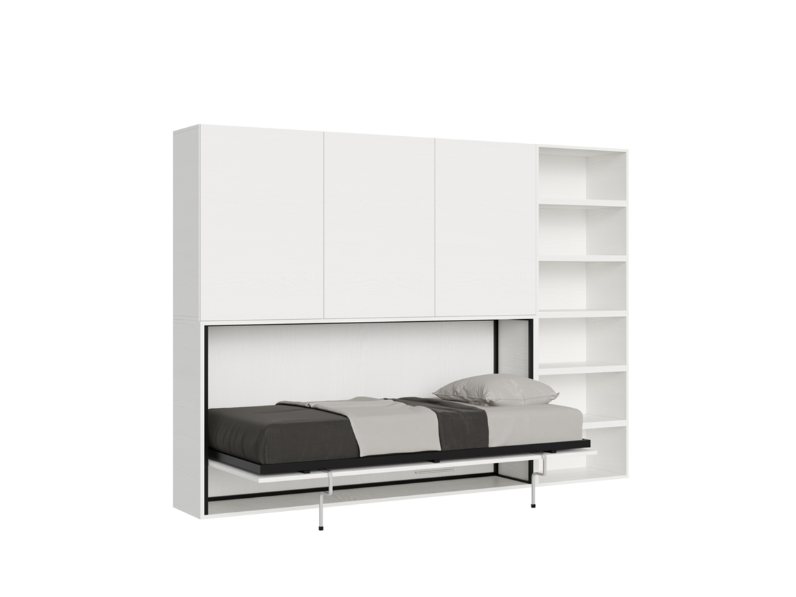 Cama Individual Kando Fresno ITAMOBY Blanco (220x100x110cm)